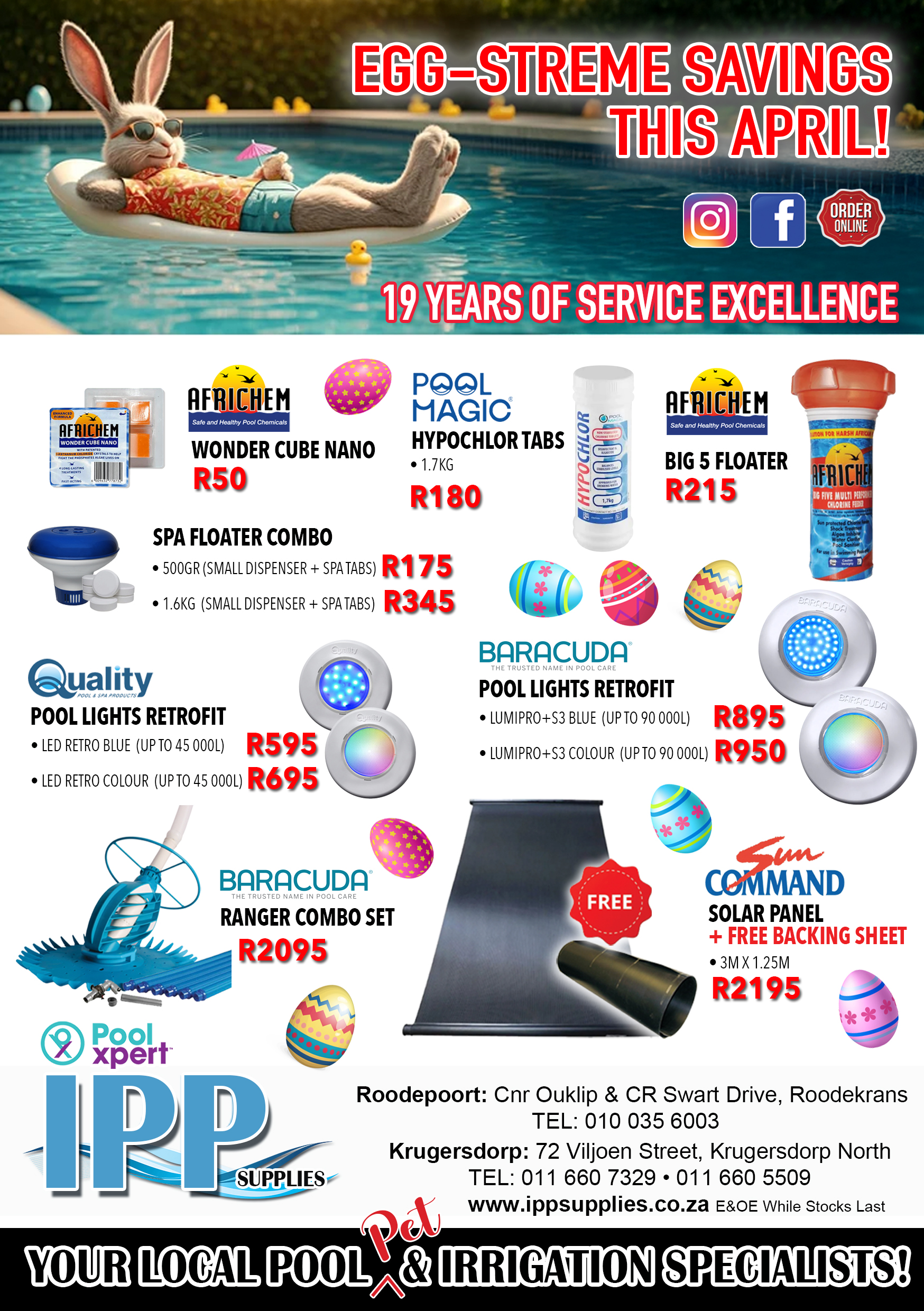 IPP Supplies Page One Specials Month-end March 2026